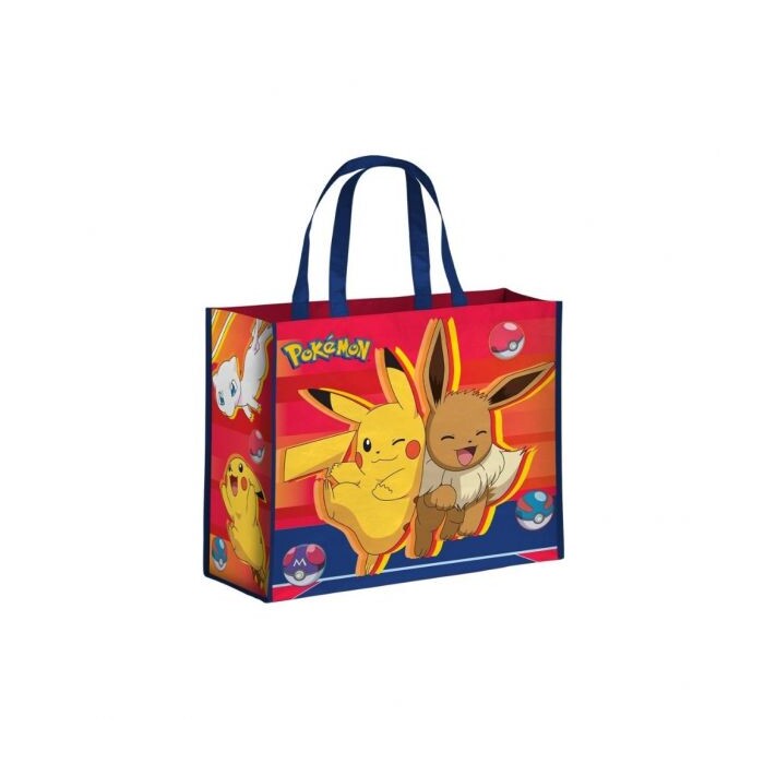 Pokémon-Einkaufstasche Pikachu und Evoli bunt
