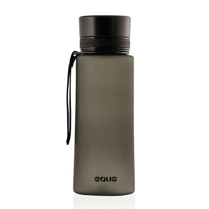 EQUA Trinkflasche aus Tritan BPA-frei 600 ml schwarz