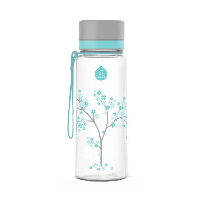 equa Trinkflasche aus Kunststoff - Blossom, 600ml, minze