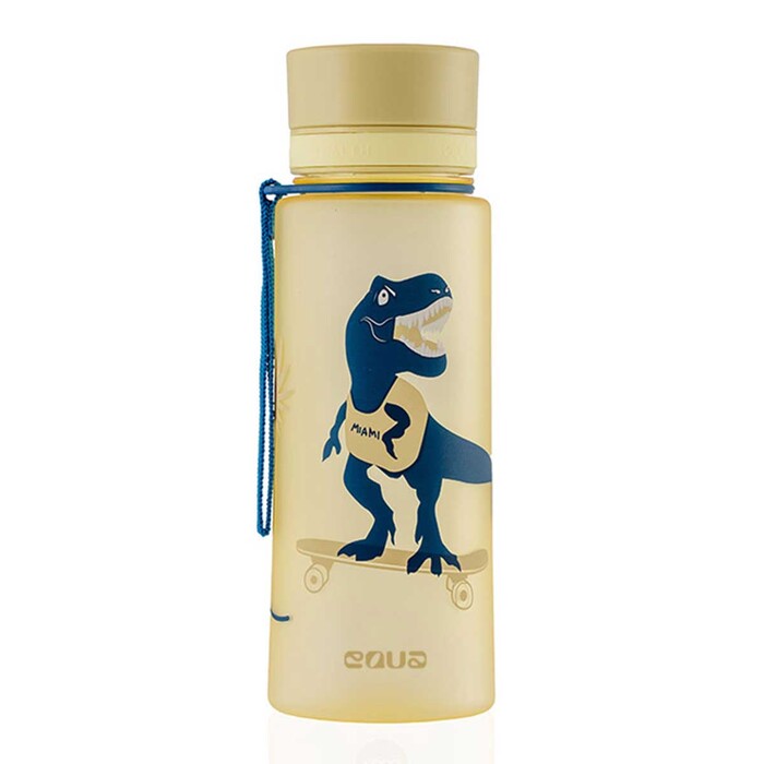 EQUA Trinkflasche Dino BPA-frei 600 ml beige