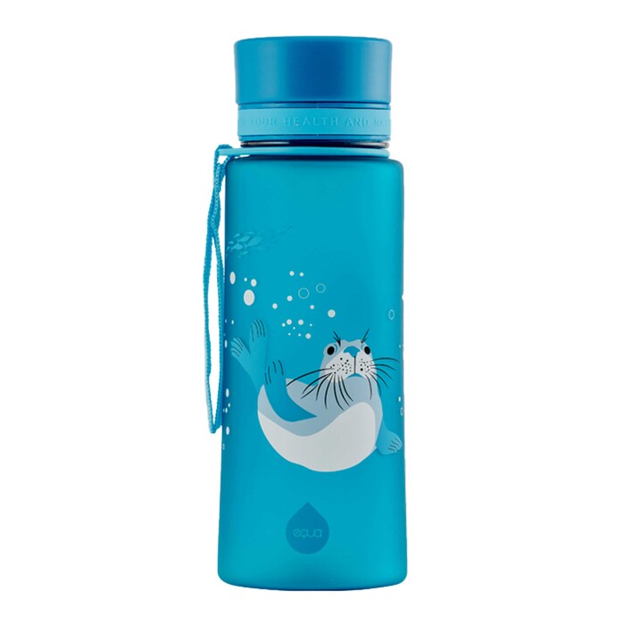 EQUA Trinkflasche Seal Neal BPA-frei 600 ml blau