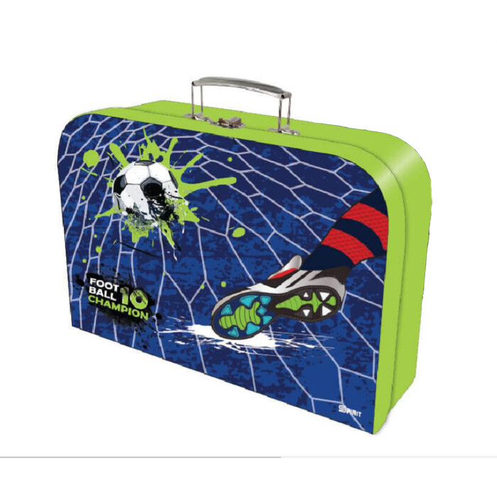Handarbeitskoffer Fußball bunt