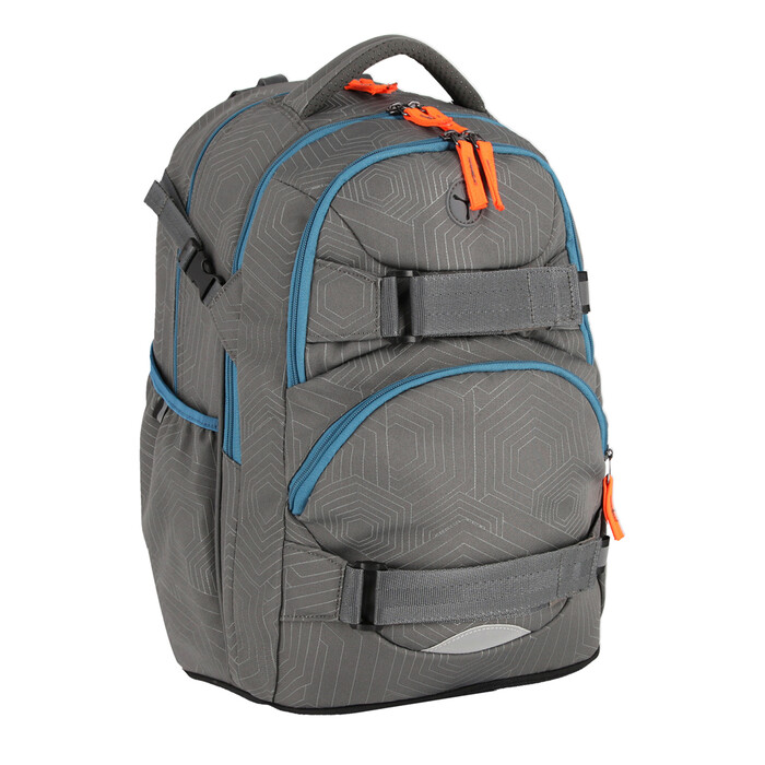 Rucksack Vinero grau/blau/orange