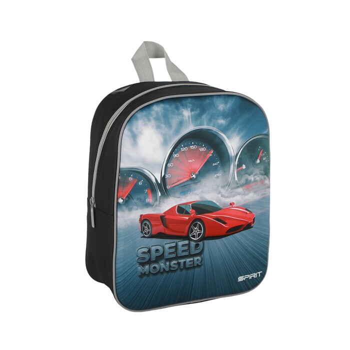 SPIRIT Kinderrucksack Uno 3D Auto schwarz/rot
