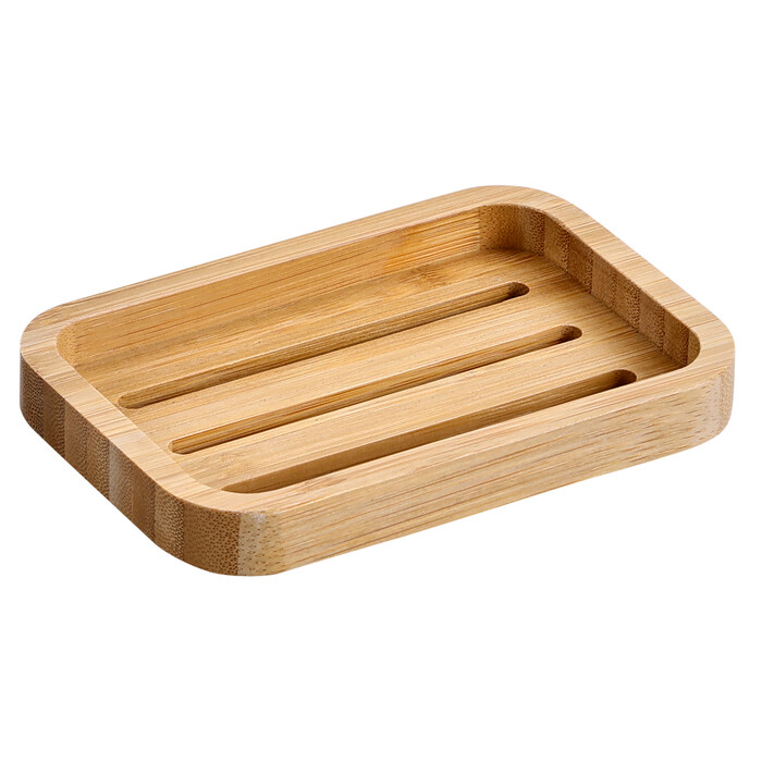 Seifenschale aus Bambus 13 x 9 x 2 cm natur