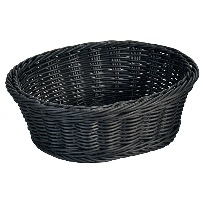 Brot- und Obstkorb 25 x 20,5 x 8,5 cm schwarz