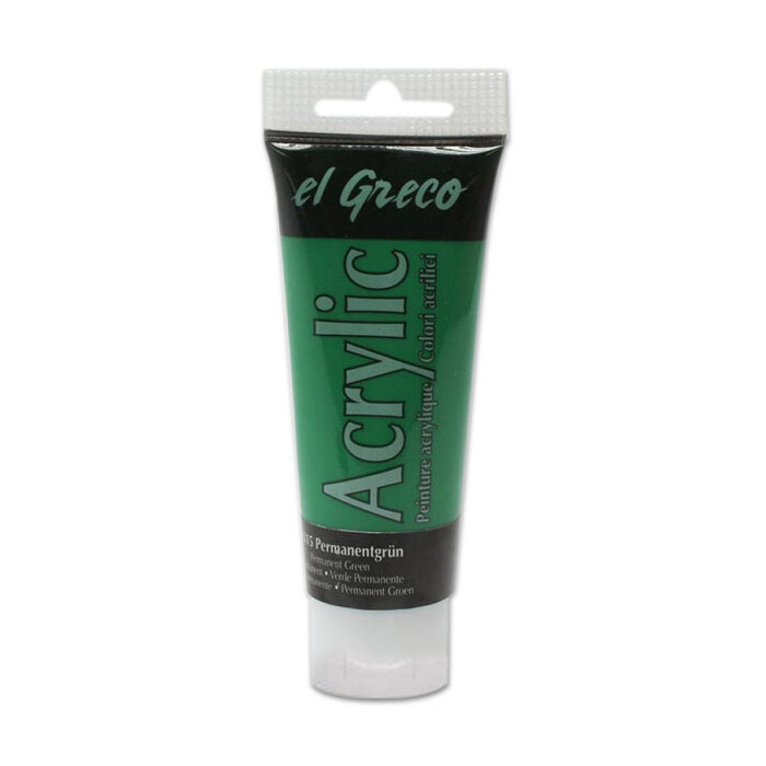 EL GRECO Acrylfarbe 75 ml permanentgrün