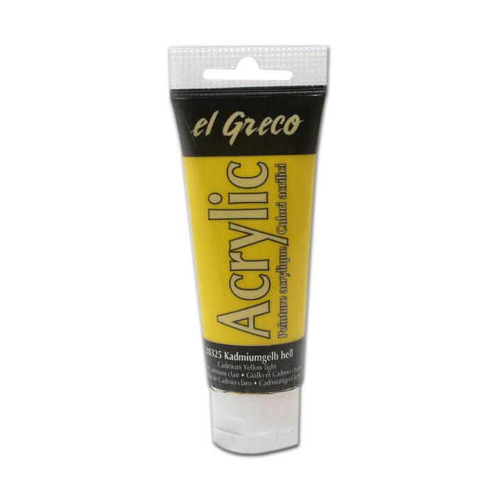 EL GRECO Acrylfarbe 75 ml kadmiumgelb hell