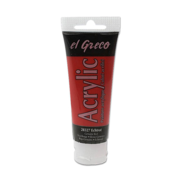 EL GRECO Acrylfarbe 75 ml echtrot
