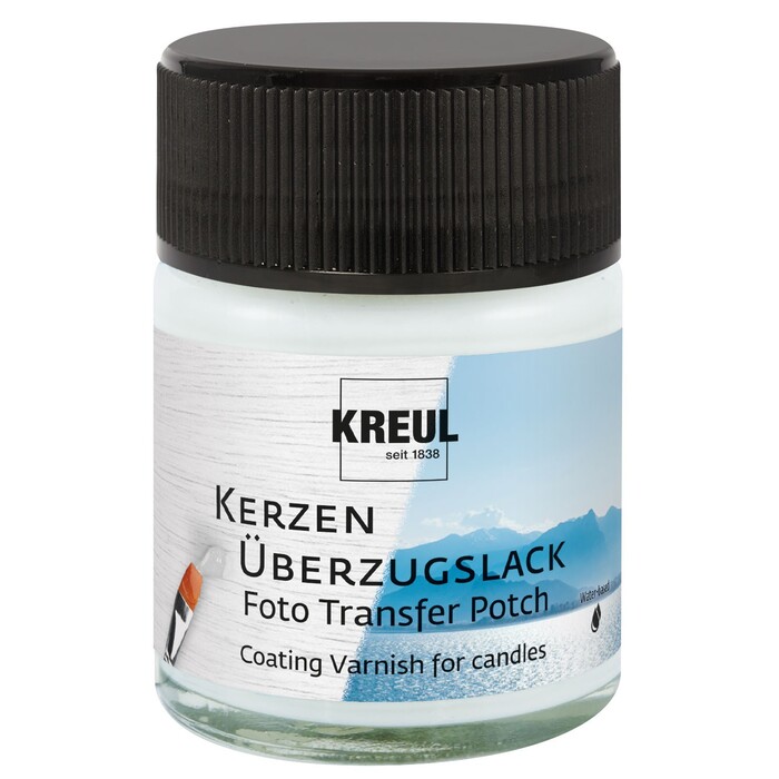 KREUL Kerzen Überzugslack Foto Transfer Potch 50 ml