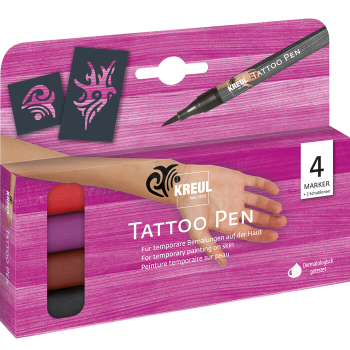 KREUL Tattoo Pen 4er Set Tribals