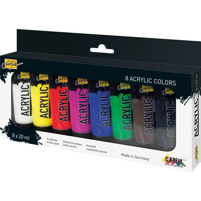 KREUL Acrylfarben-Set Solo Goya 8 x 20 ml mehrere Farben
