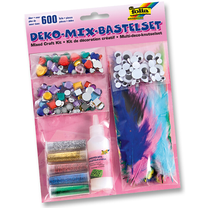 FOLIA Deko-Mix-Bastelset 600 Teile