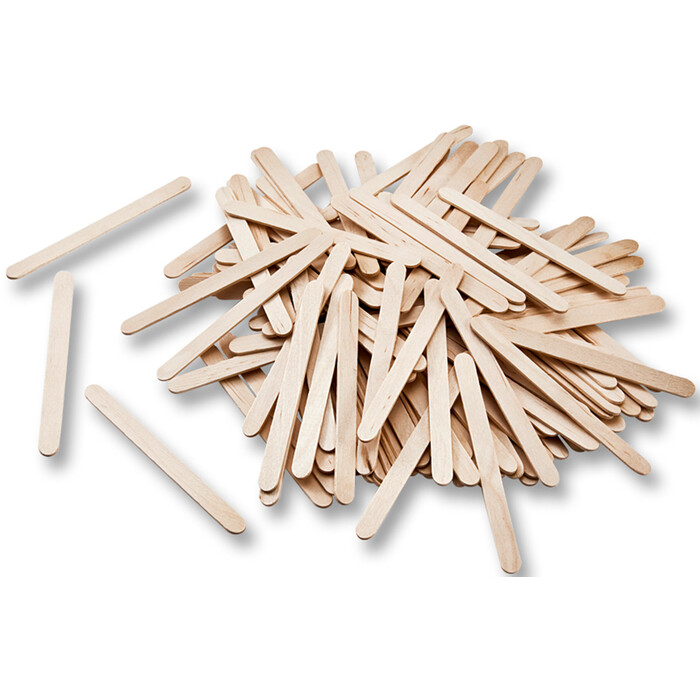 Folia Holzstäbchen, 500 Stück, natur