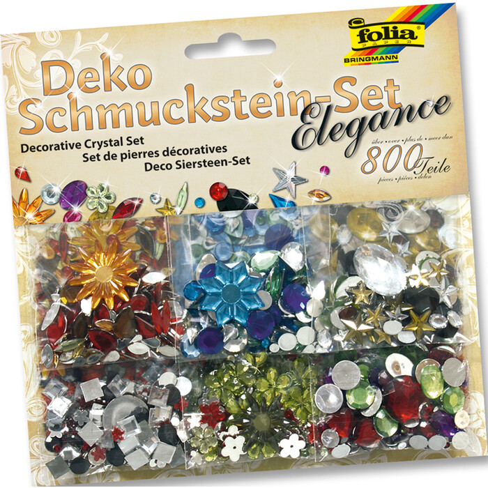 FOLIA Schmucksteine-Set Elegance 800 Teile