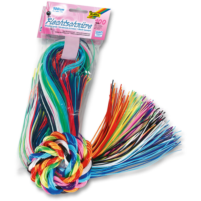 FOLIA Flechtschnüre mehrere Farben