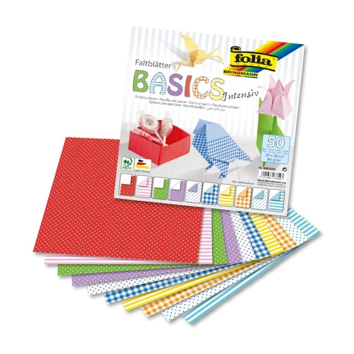 folia Faltblätter – Basics Intensiv, 50 Blat