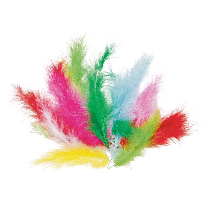 FOLIA Flauschfedern 10 g mehrere Farben