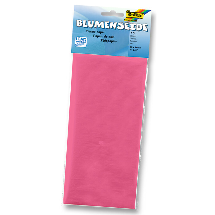 FOLIA Blumenseide 50 x 70 cm 5 Bögen altrosa