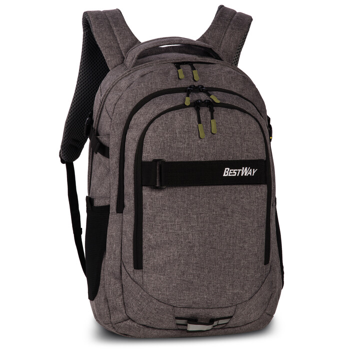 BESTWAY Rucksack dunkelgrau/schwarz