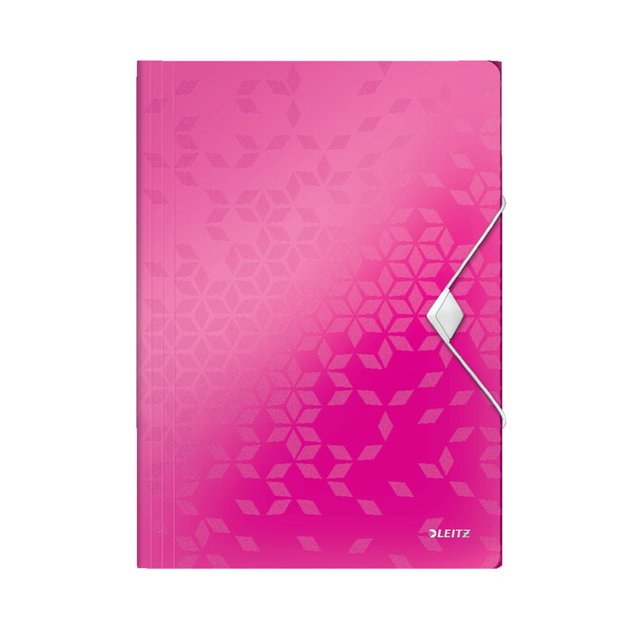 LEITZ Gummizugmappe WOW A4 pink