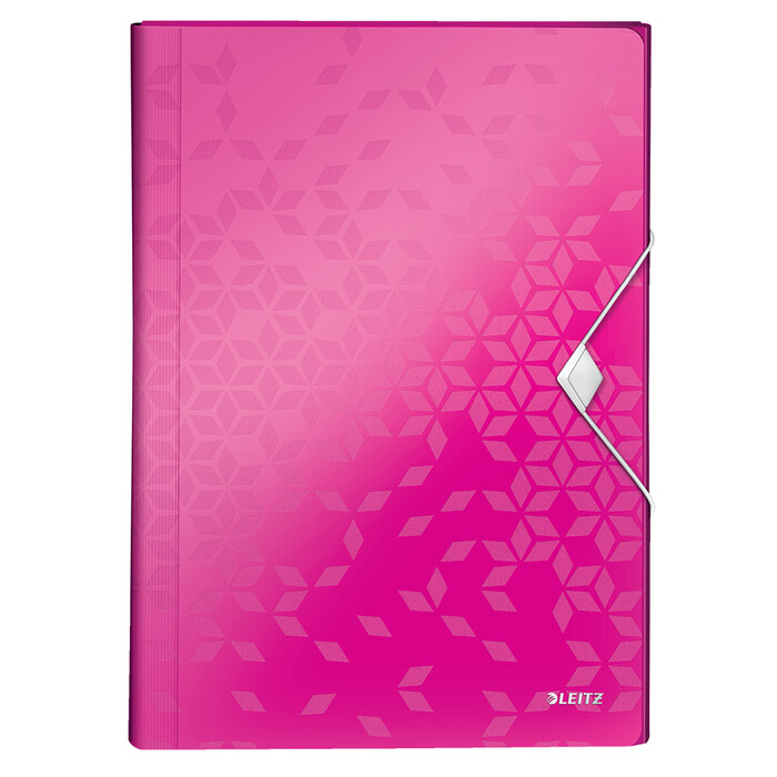 LEITZ Fächermappe WOW A4 pink