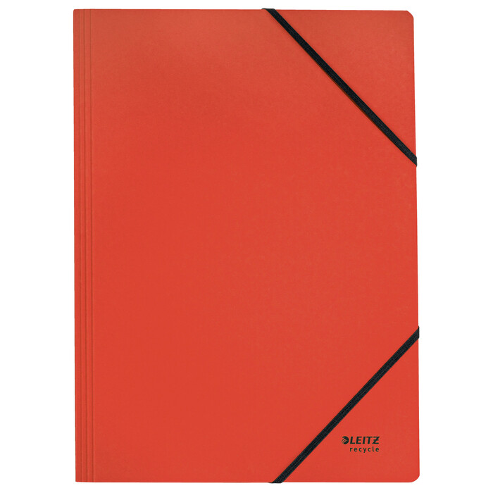LEITZ Gummizugmappe A4 Recycle Karton rot