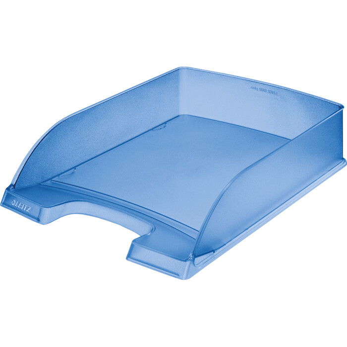 LEITZ Briefkorb A4 blau frost transparent