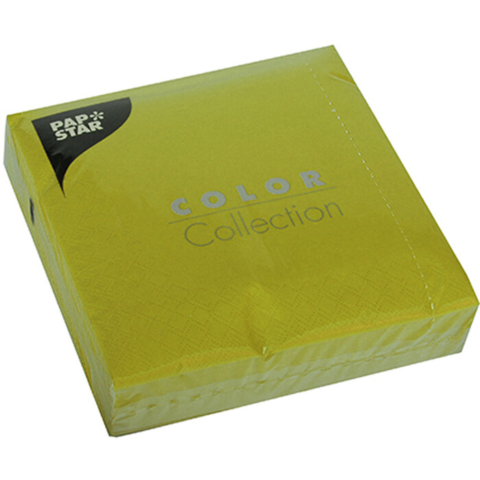 PAPSTAR Servietten Color Collection  50 Stück 33 x 33 cm olivgrün