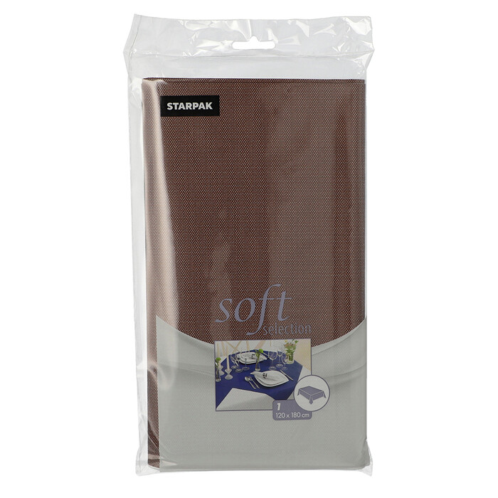Tischdecke Soft Selection 120 x 180 cm braun