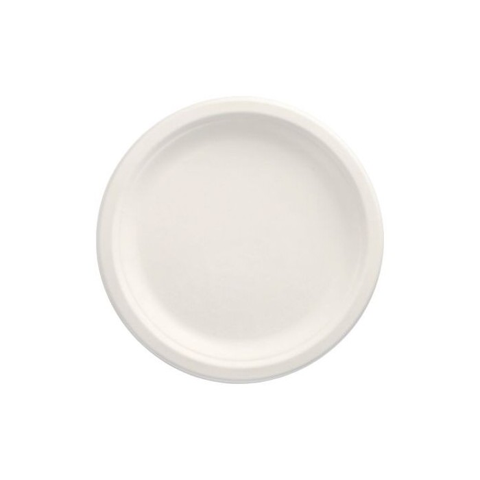 PAPSTAR Zuckerrohr Teller Pure Ø 23 cm 12 Stück weiß