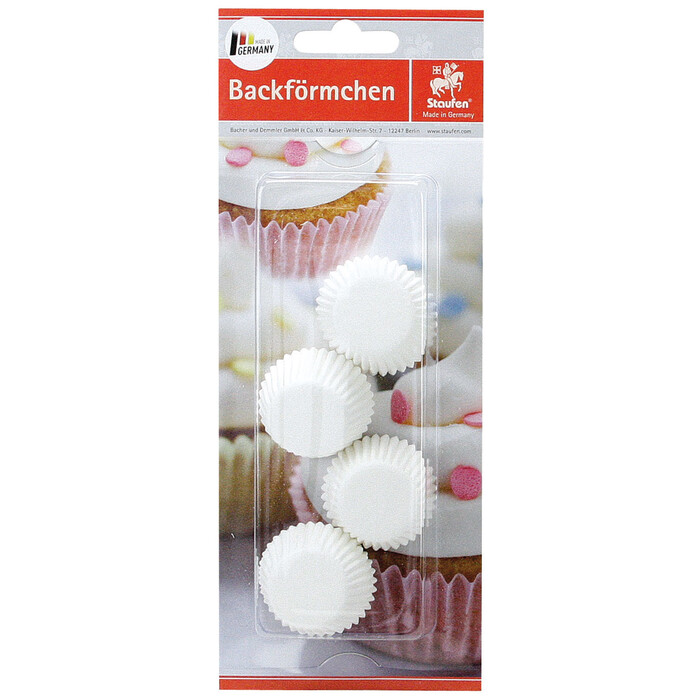 STAUFEN Muffinbackformen Ø 2,6 cm 100 Stück weiß