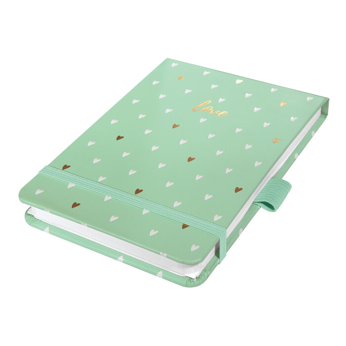Notizblock Jolie Mint Love A6 158 Seiten gepunktet mintgrün