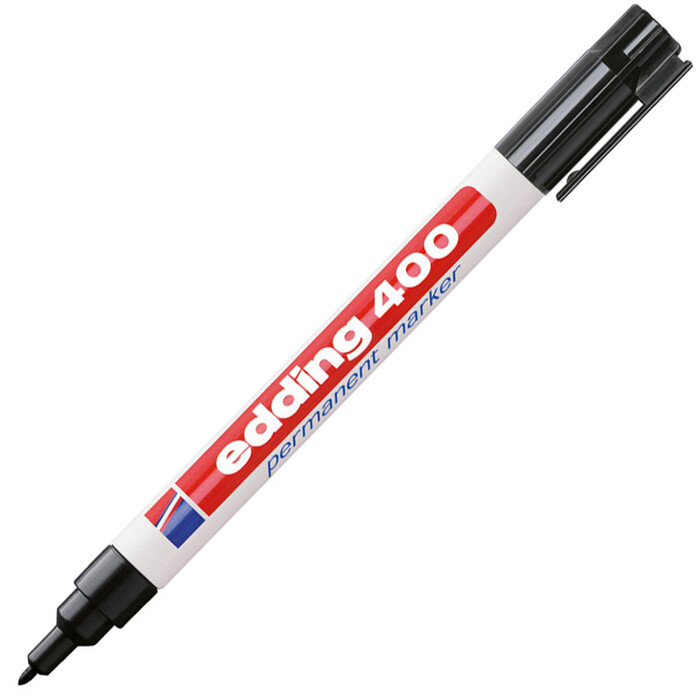 EDDING Permanentmarker 400 Rundspitze 1 mm schwarz