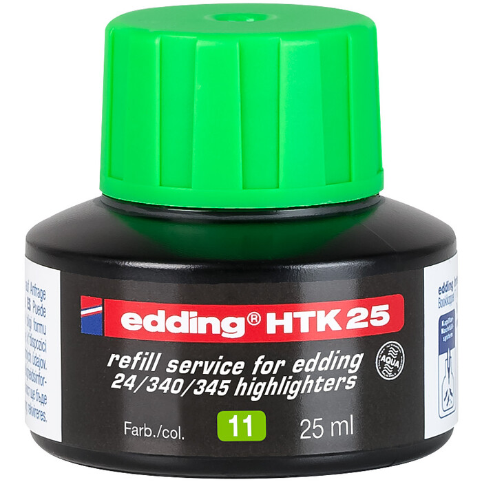EDDING Nachfülltinte HTK25 für Textmarker 25 ml hellgrün