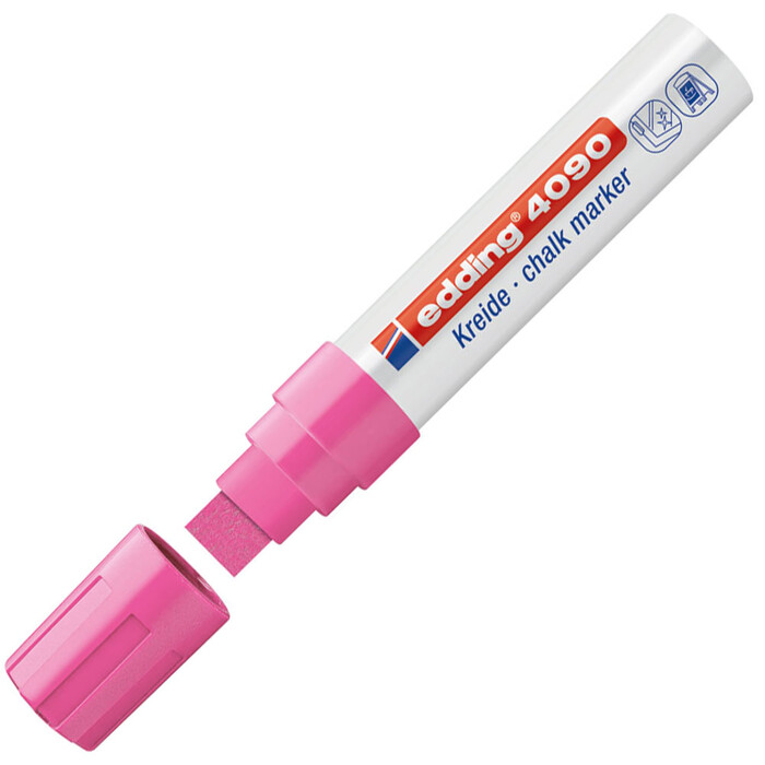 EDDING Kreidemarker 4090 Keilspitze 4-15 mm neonrosa