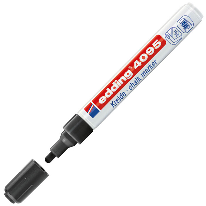 EDDING Kreidemarker 4095 Rundspitze 2-3 mm schwarz