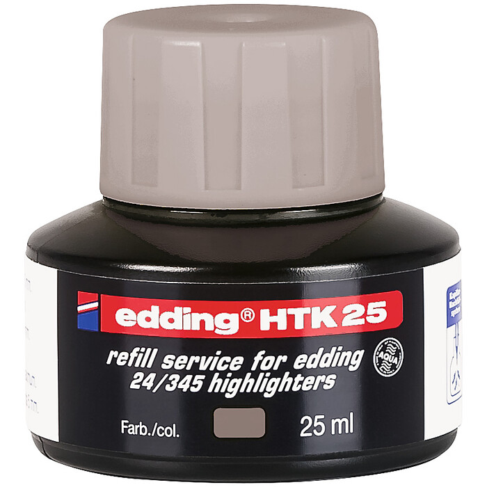 EDDING Nachfülltinte HTK25 für Textmarker 25 ml grau