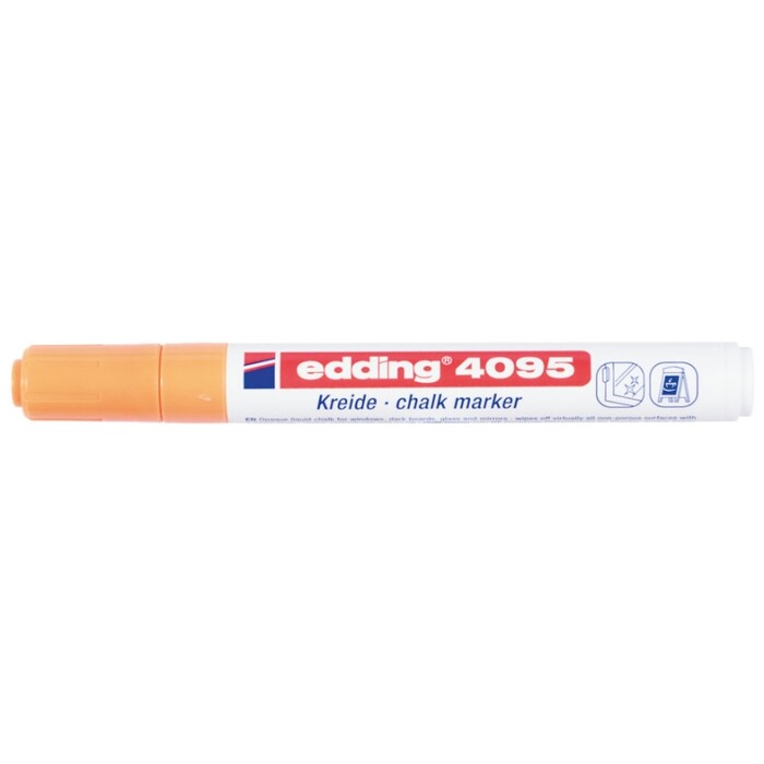 EDDING Kreidemarker 4095 (Window Marker) Rundspitze 2-3 mm neon-orange
