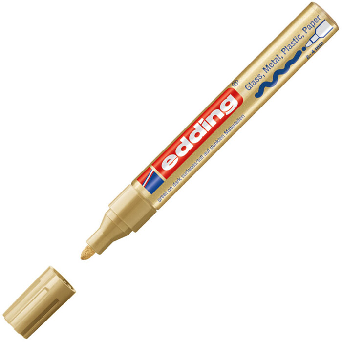 EDDING Lackmarker 750 Rundspitze 2-4 mm gold