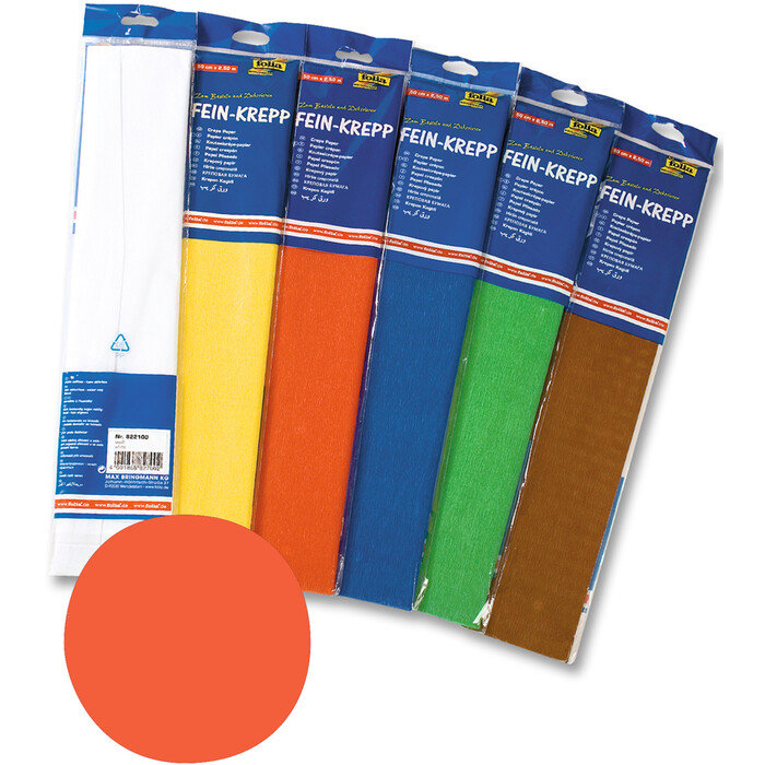 FOLIA Fein-Krepp 50 x 250 cm orange