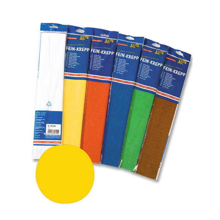 Krepppapier, gelb