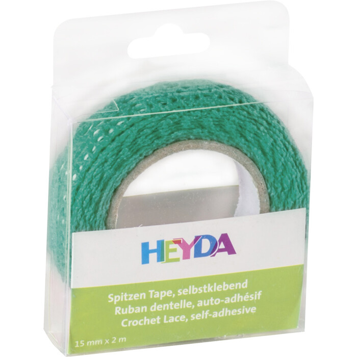 HEYDA Spitzen-Tape 15 mm x 2 m türkis