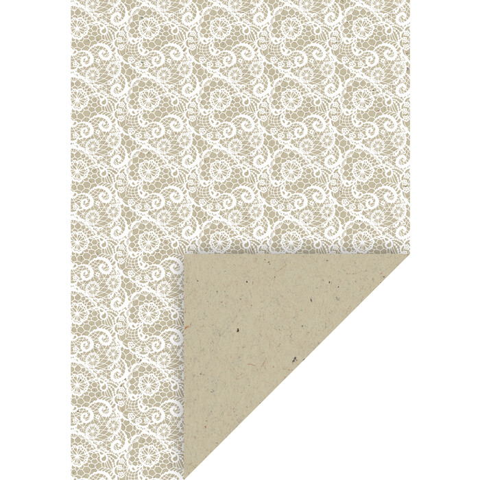 HEYDA Naturkarton Spitze A4 natur/weiß