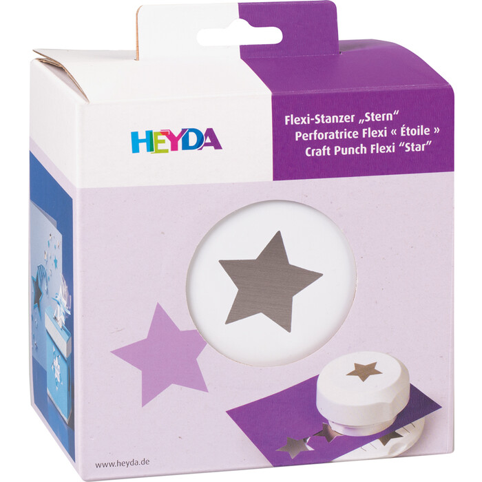 HEYDA Flexi-Motivstanzer Stern weiß