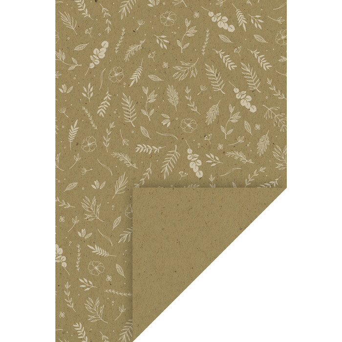 HEYDA Naturkarton Blätter A4 natur/weiß