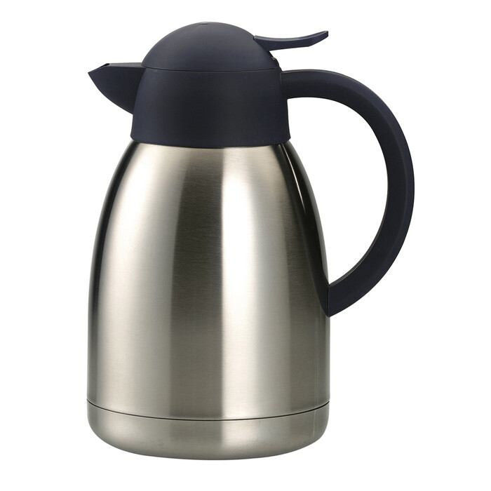 Thermoskanne aus Edelstahl 1,5 Liter silber