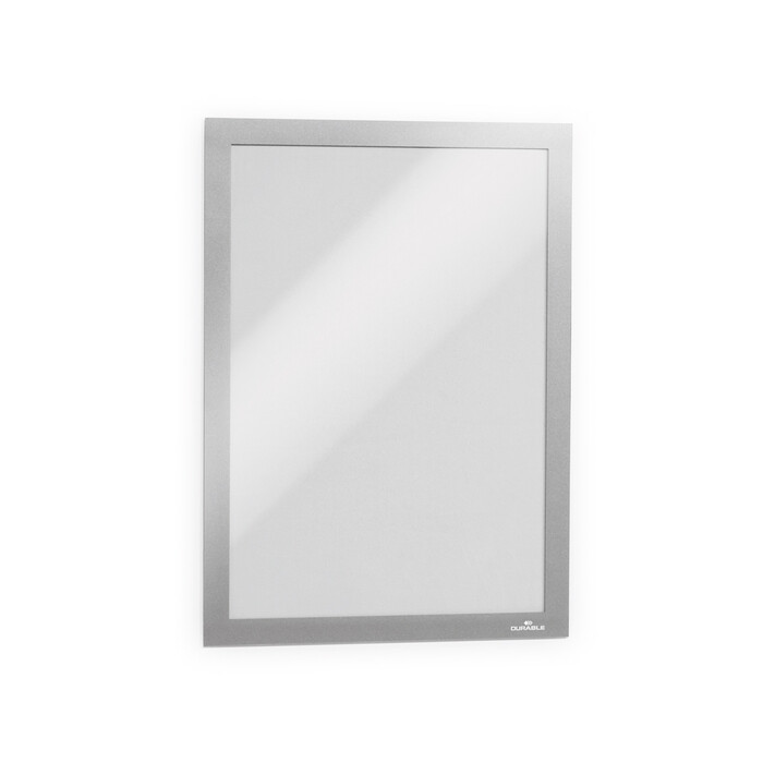 DURABLE Info-Rahmen Duraframe selbstklebend A4 transparent/silber
