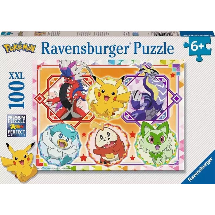 RAVENSBURGER Pokémon Puzzle Karmesin und Purpur 100XXL Teile