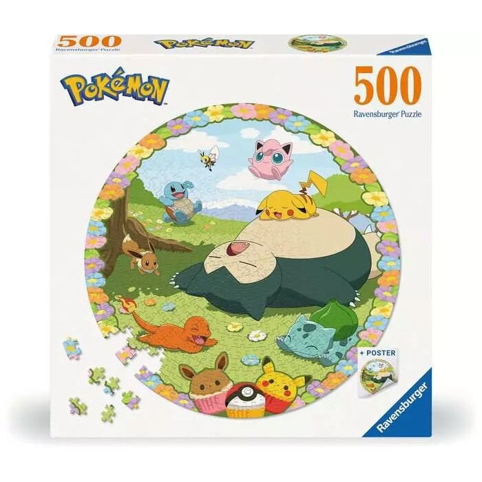 RAVENSBURGER Puzzle Blumige Pokémon 500 Teile